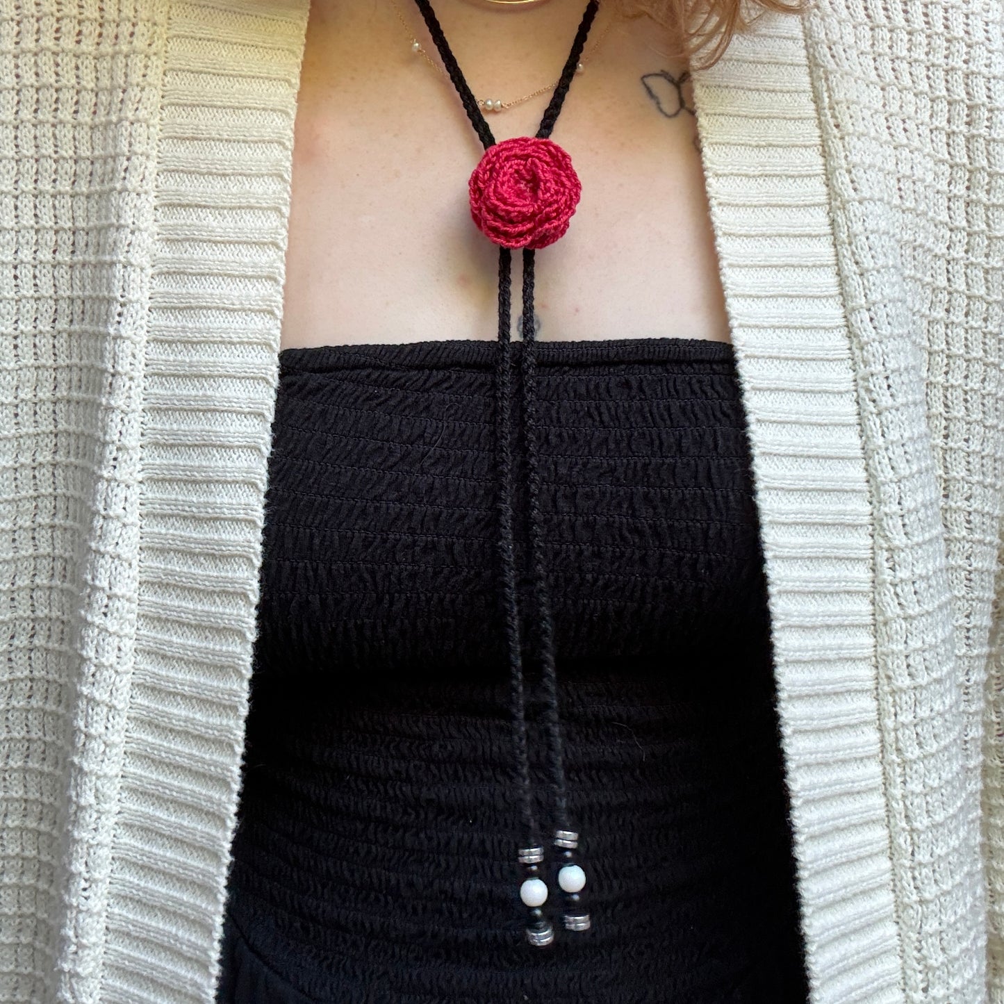 The Rose City Crochet Bolo Tie